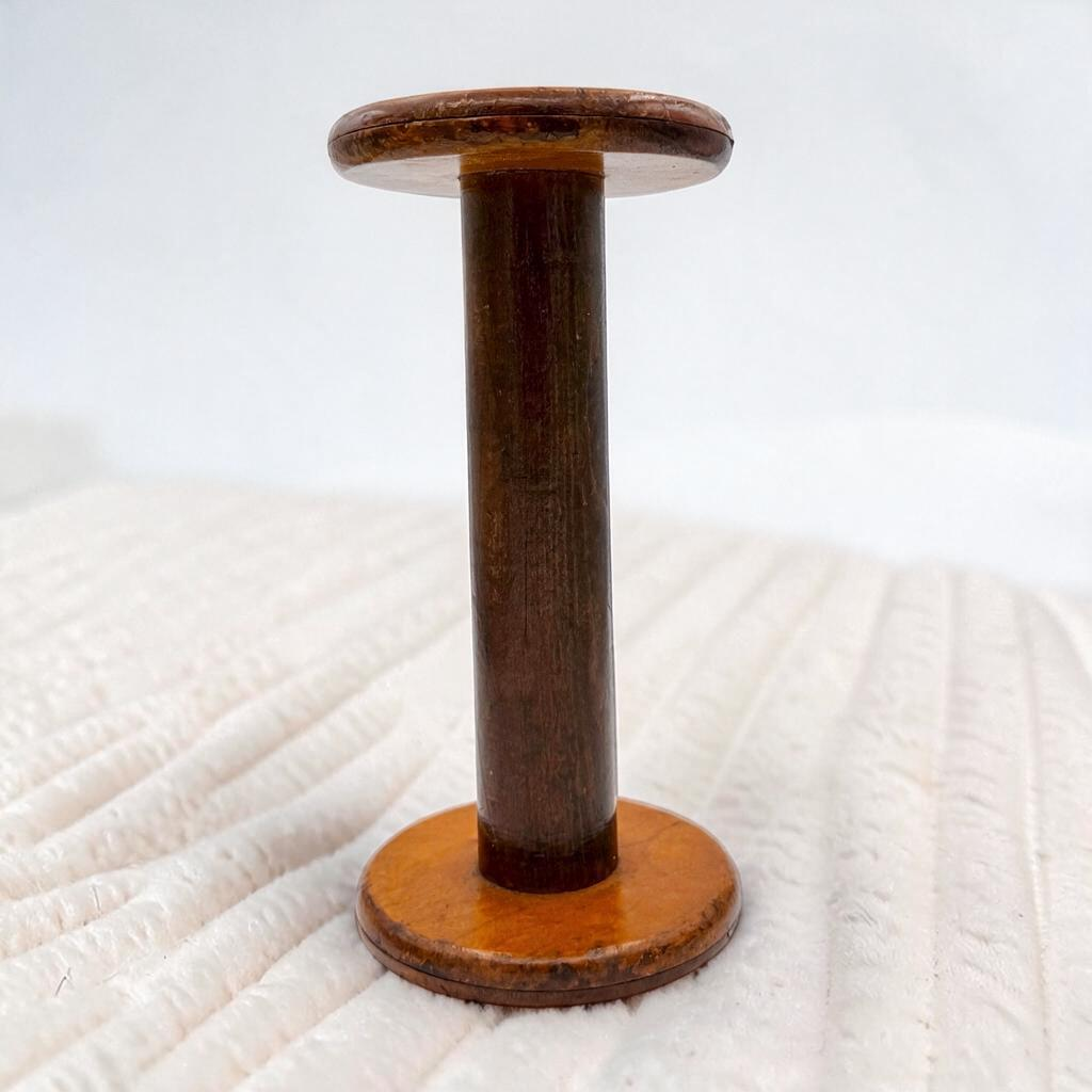 Vintage Keystone Wooden Industrial Textile Bobbin