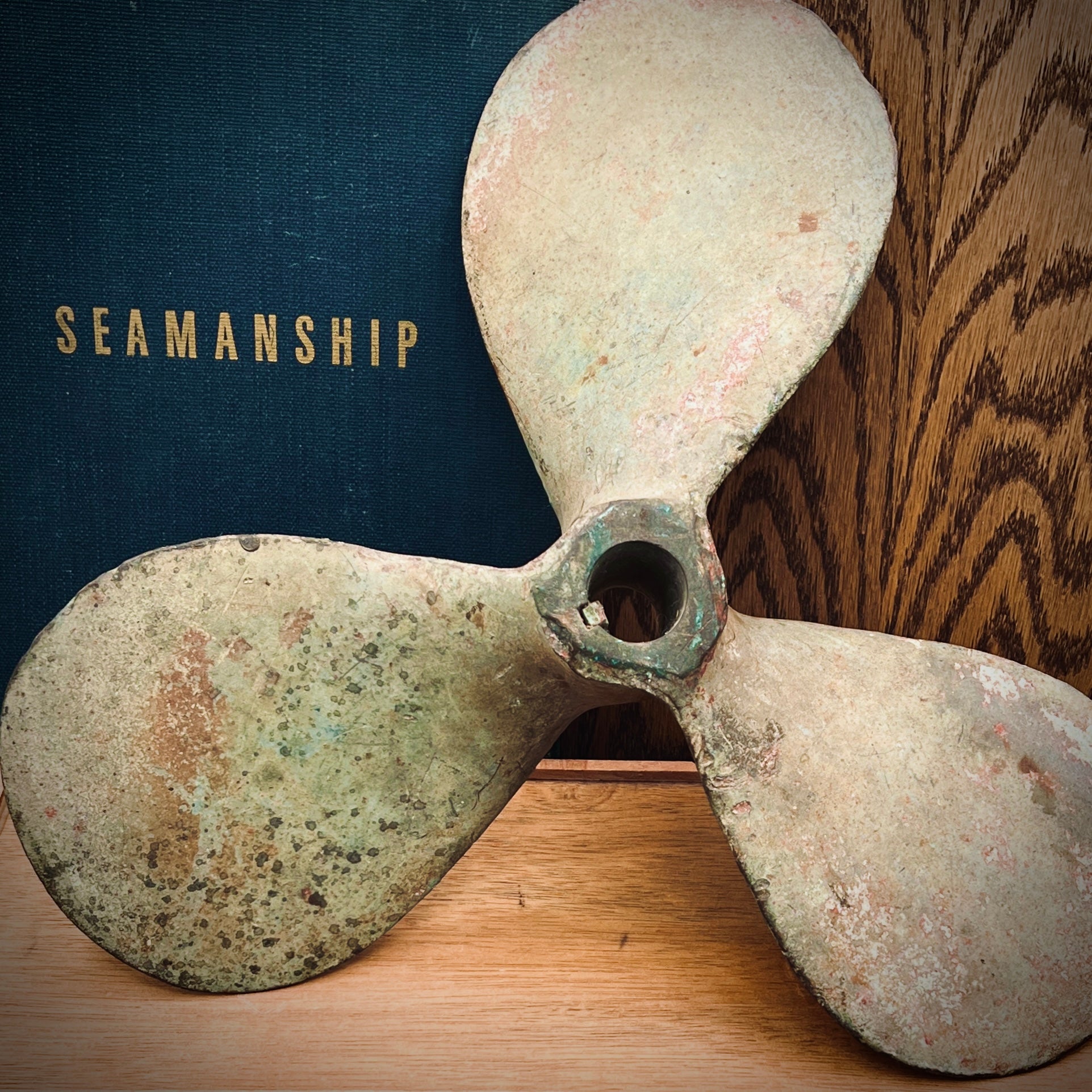 Vintage 10 Inch Manganese Bronze 3 Blade Marine Propeller Nautical Decor
