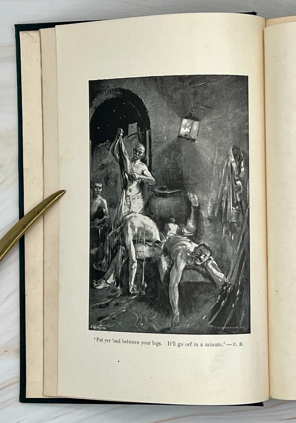 Dark green cloth hardcover book titled Soldier Stories by Rudyard Kipling featuring elaborate gilt embossed lettering, framed story titles, and wildlife illustrations. - Photo 10