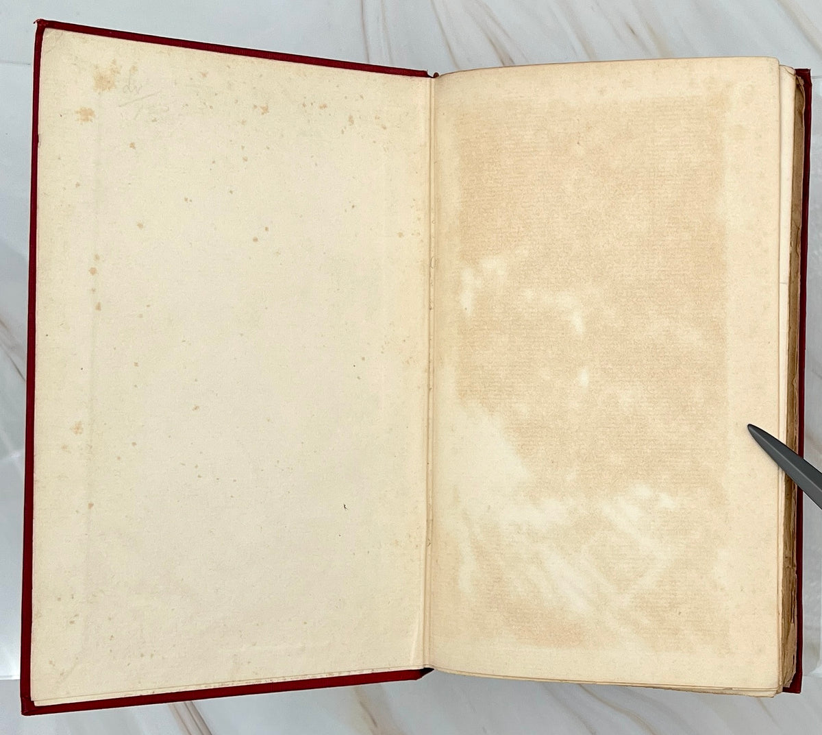 Antique red cloth hardcover book titled The Ape, the Idiot & Other People by W. C. Morrow, featuring an ornate gilt-stamped mythical dragon and gold lettering. - Photo 4