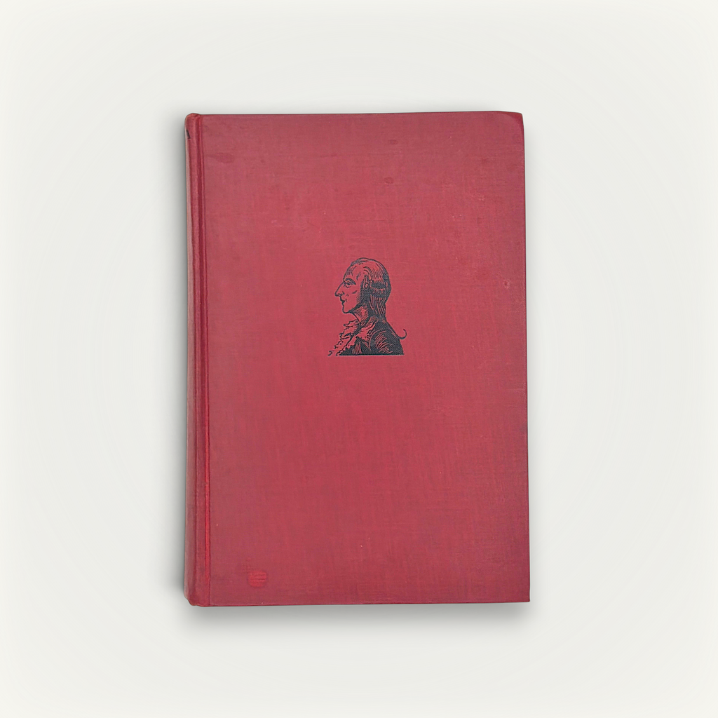 Red cloth hardcover edition of Casanova: His Known and Unknown Life, displayed flat showing the woven textile texture and vertical book cloth grain. - Photo 3