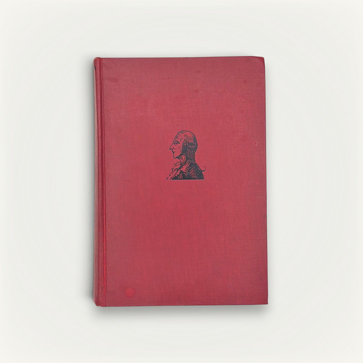 Red cloth hardcover edition of Casanova: His Known and Unknown Life, displayed flat showing the woven textile texture and vertical book cloth grain. - Photo 3