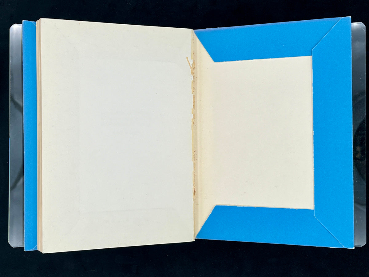 Vintage blue paperbound book titled Passions' Evil by A. de M. published by The Olympia Press, featuring an eight-pointed asterisk border around the front cover. - Photo 4