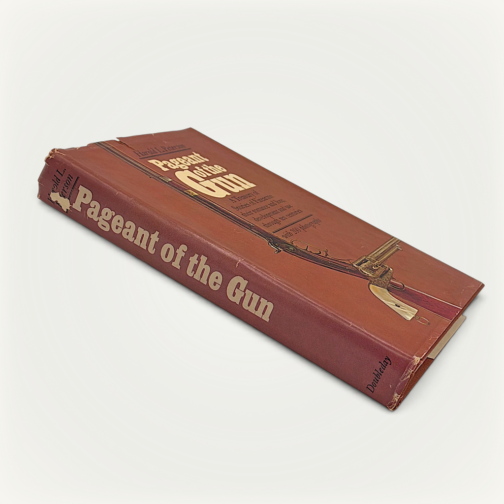 Patina & Prose 1967 first edition hardcover book Pageant of the Gun by Harold L. Peterson with pictorial dust jacket