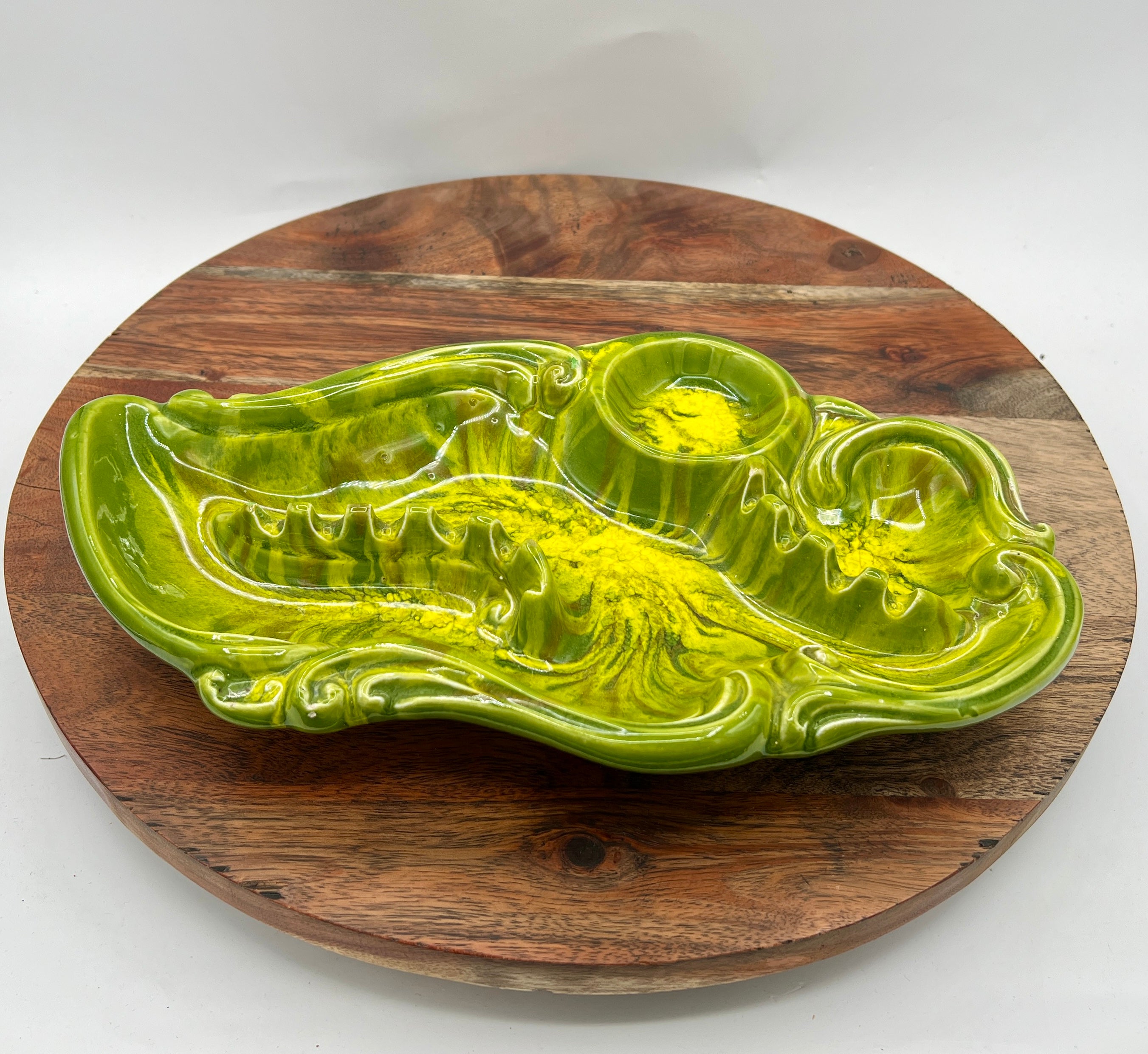Mid Century Ashtray California Art Pottery Signed Cess Orig 984 USA