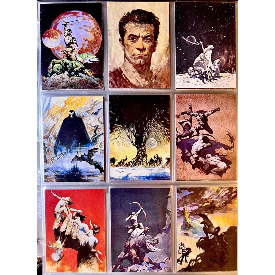 1991 Frazetta Series 1 Complete Set of 90 Cards Collectible Cards- Rare Illustrations