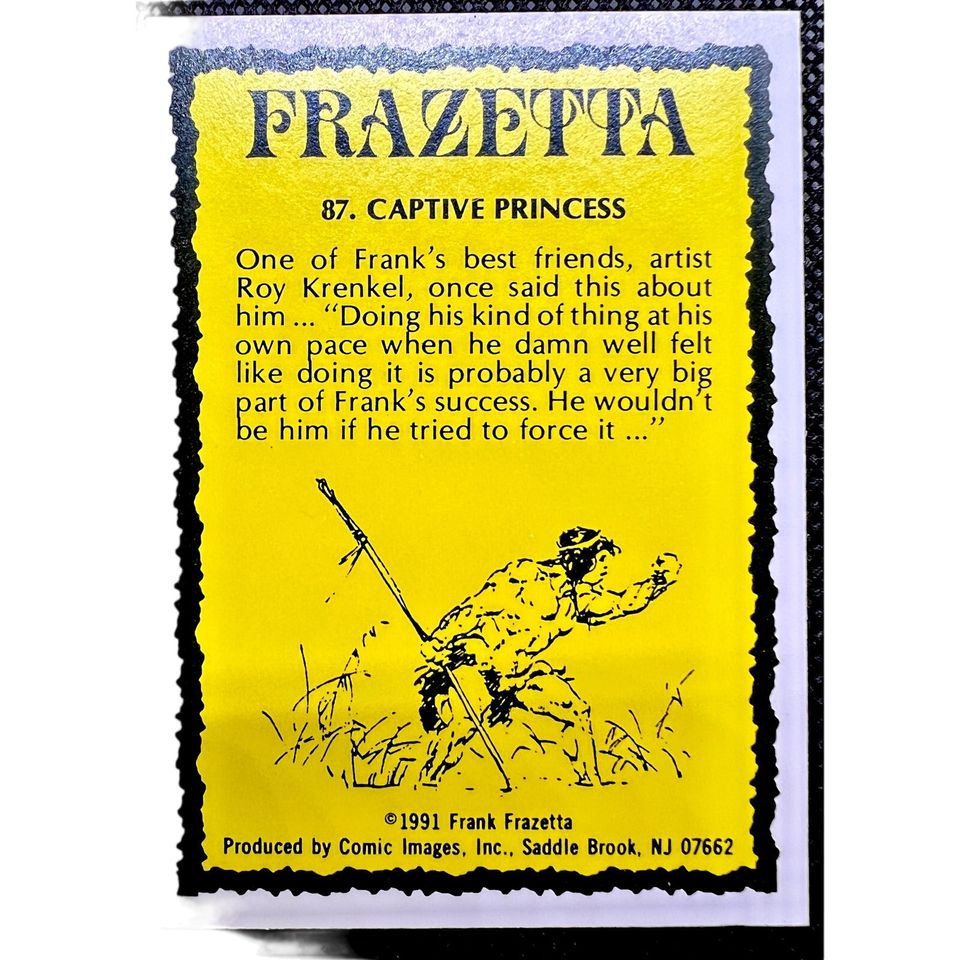 1991 Frazetta Series 1 Complete Set of 90 Cards Collectible Cards- Rare Illustrations