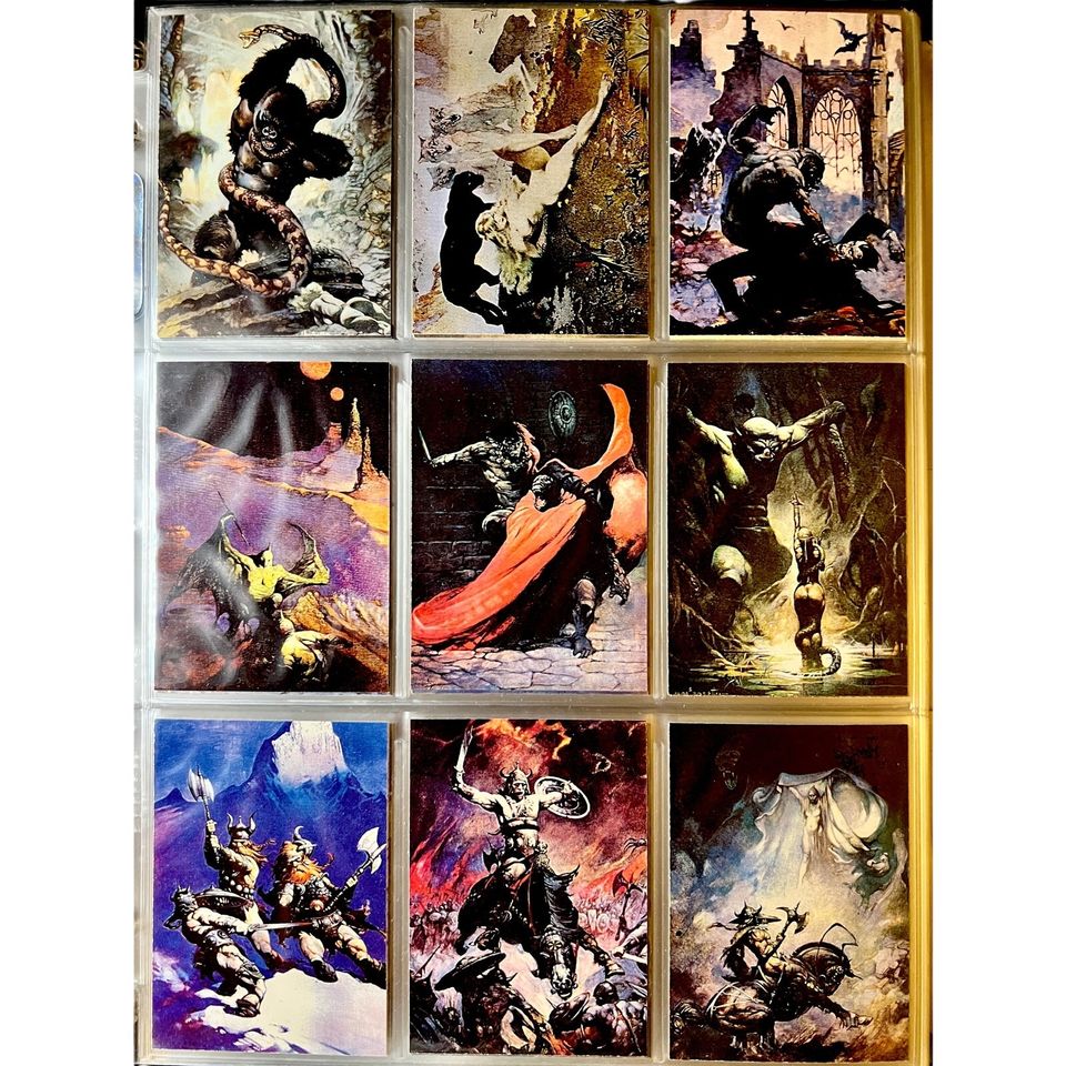 1991 Frazetta Series 1 Complete Set of 90 Cards Collectible Cards- Rare Illustrations