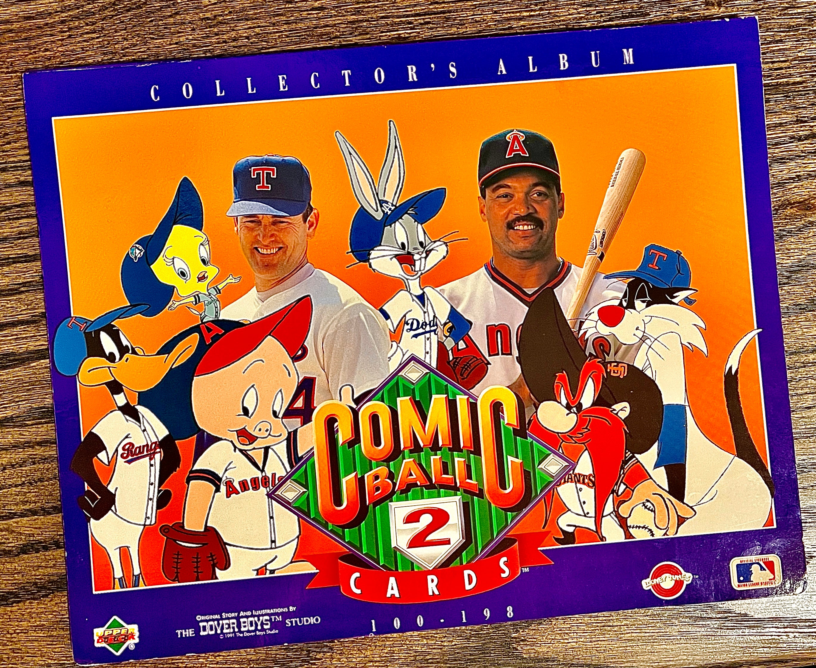 1991 Looney Tunes Comic Ball 2 Collector's Album w/ Complete Card Set (100-198)