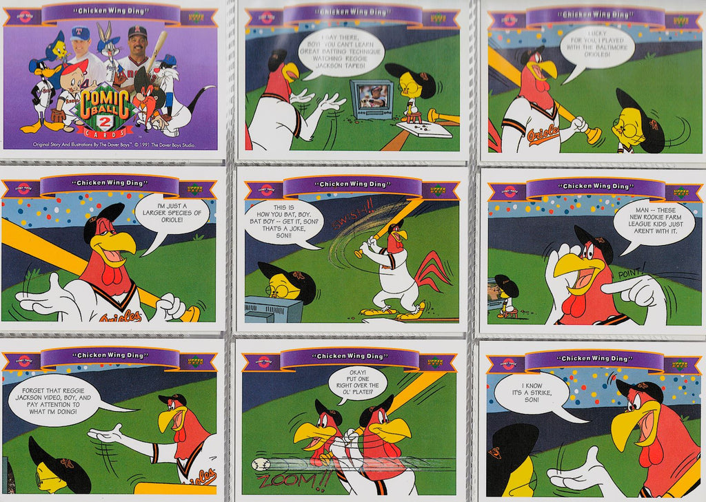1991 Looney Tunes Comic Ball 2 Collector's Album w/ Complete Card Set (100-198)