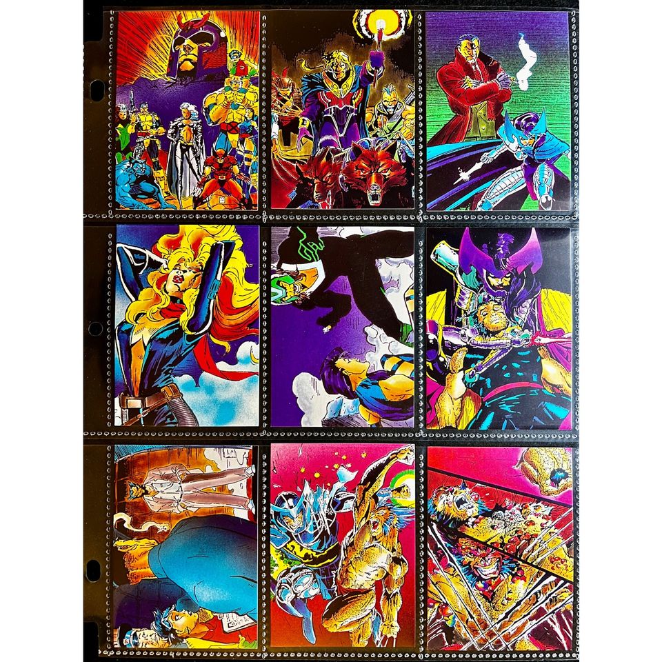 1991 X-Men Comic Images Trading Cards- Complete Set (1-90), Near Mint