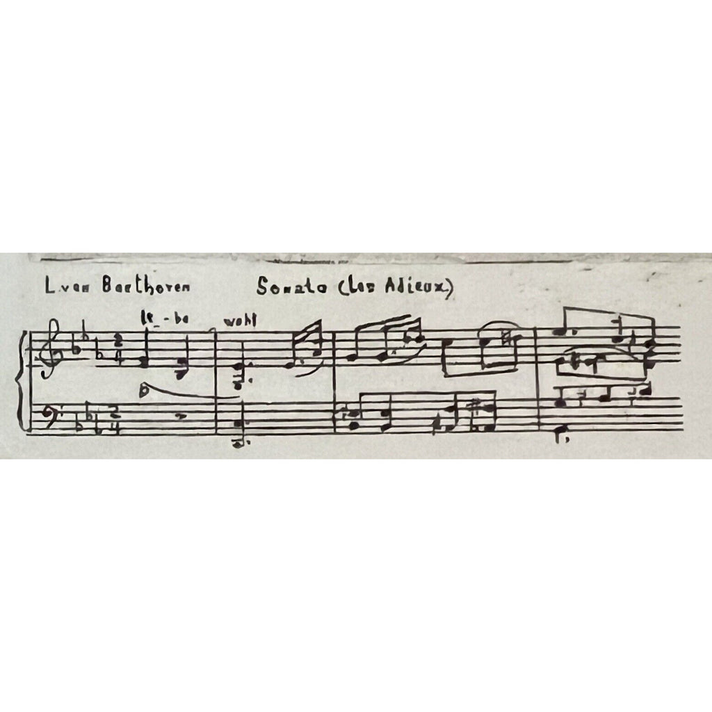 Vintage Herta Czoernig Framed Beethoven Etching Heiligenstadt Pfarrplatz