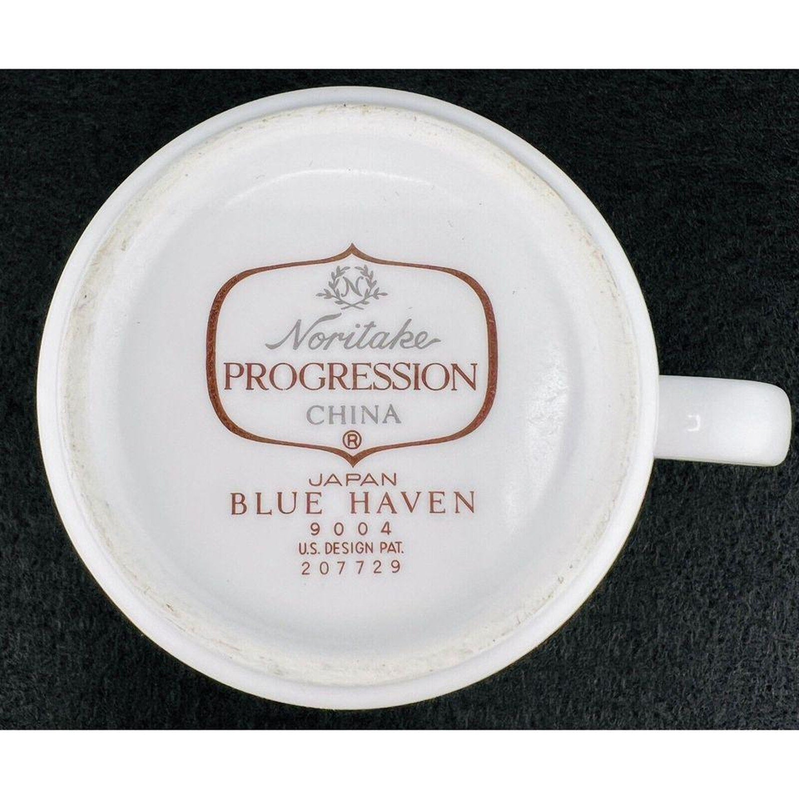 Vintage Noritake Progression Blue Haven 9004 Cup and Saucer Set