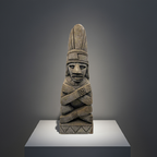 Hand-Carved Mayan Stone Sculpture 11" - Authentic Aztec Basalt Art