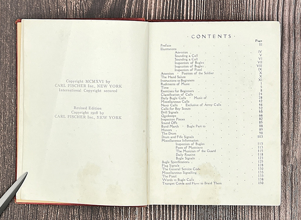 Antique Military Books: "Armament and History" & "Complete Instructive Manual for the Bugle, Trumpet, and Drum"