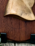 Bronze Abraham Lincoln Profile on Wood Mount - Vintage Americana