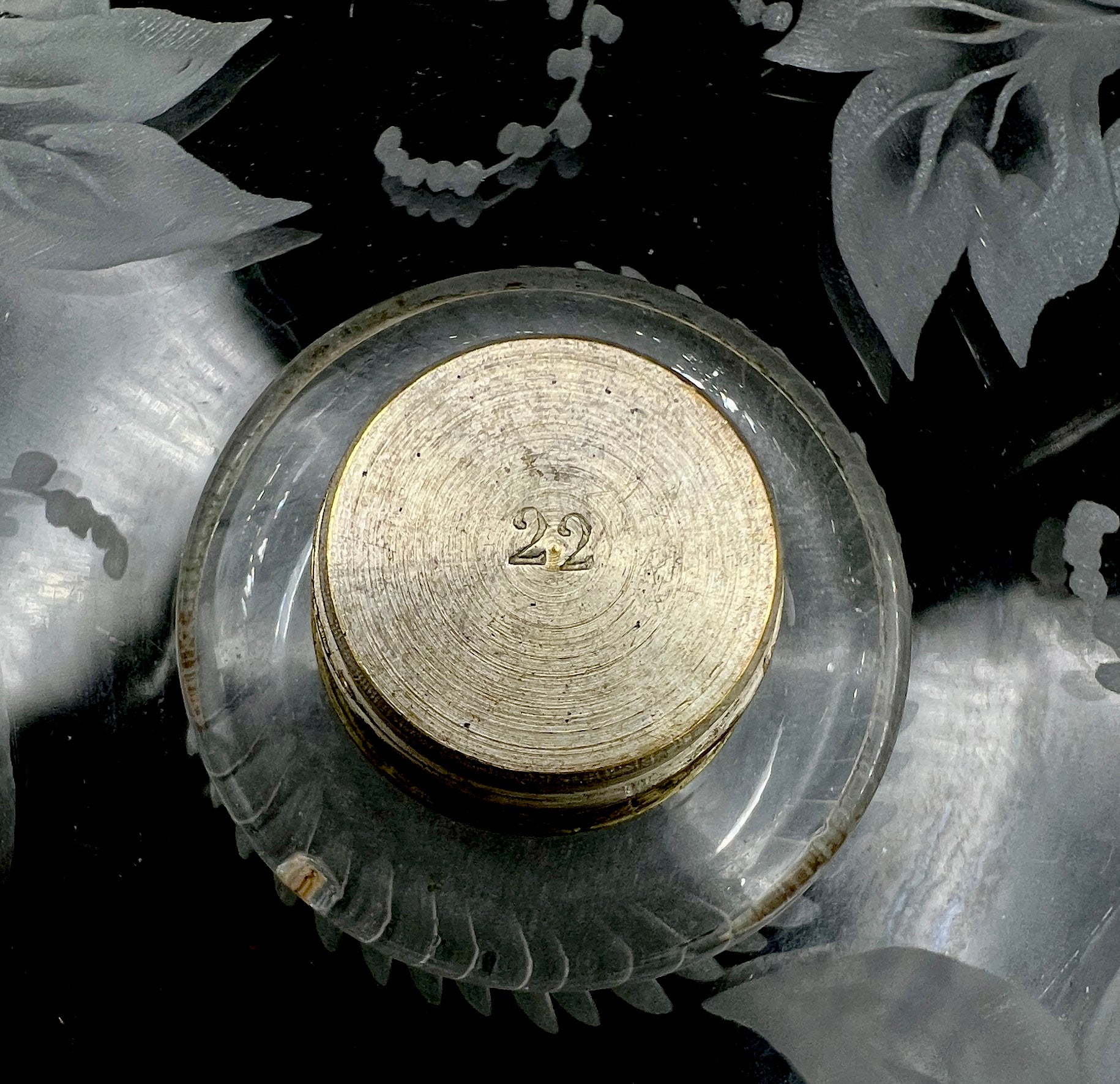 Antique Baccarat Crystal Dauphin Pedestal Bowl 1890s-1900s