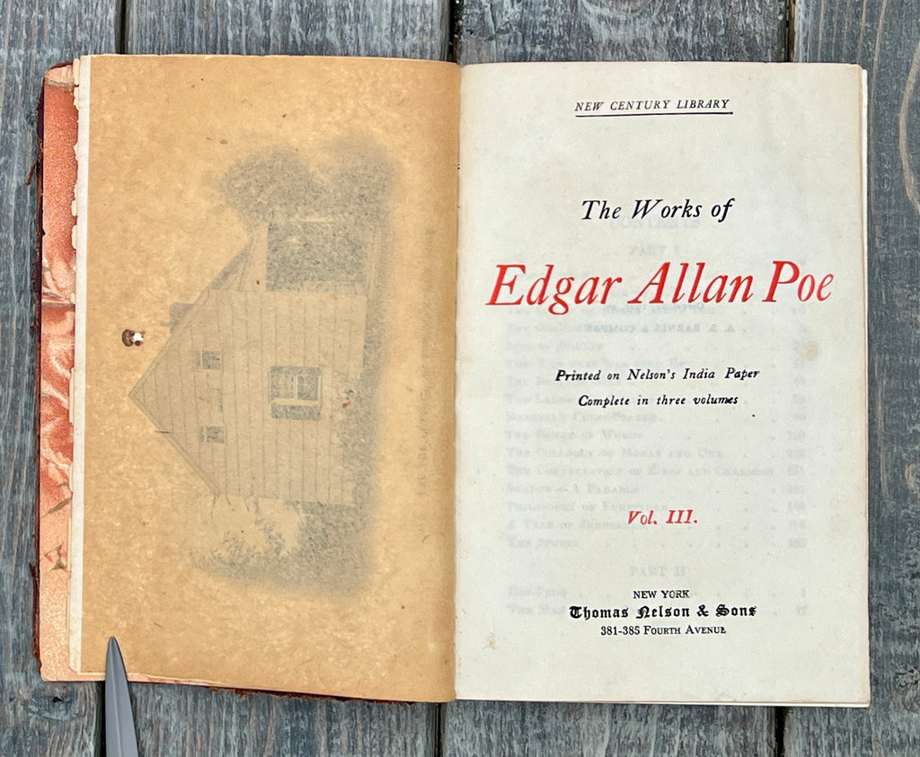Antique Edgar Allan Poe Book Collection - Weird Tales & More 1895-1905