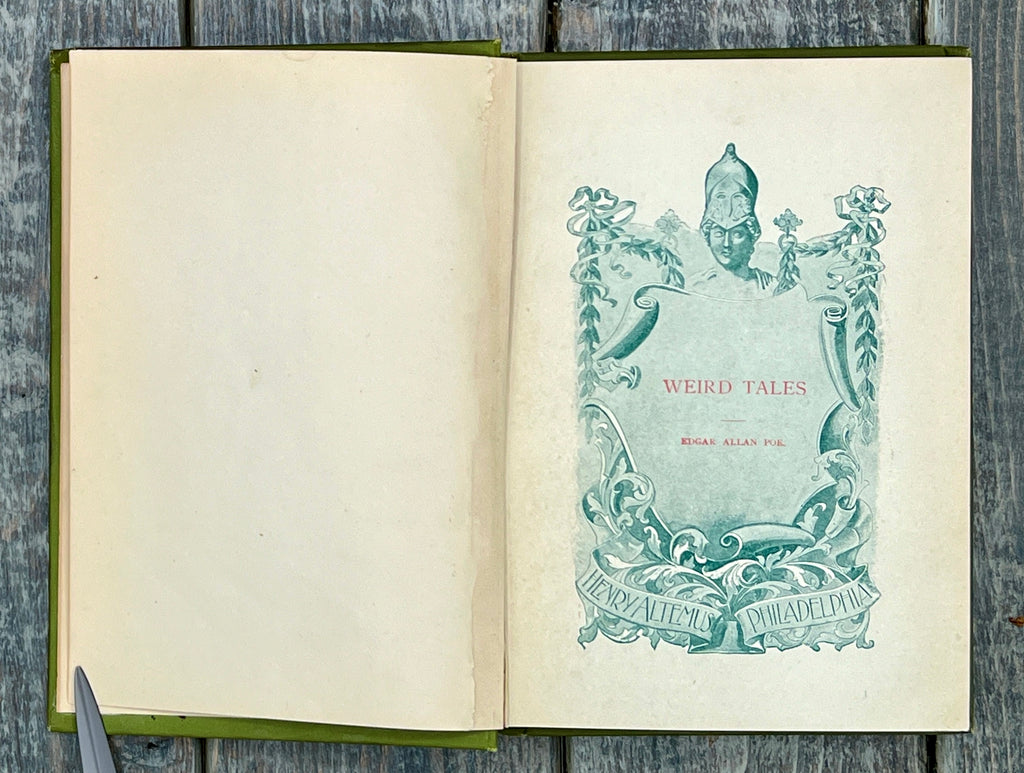 Antique Edgar Allan Poe Book Collection - Weird Tales & More 1895-1905