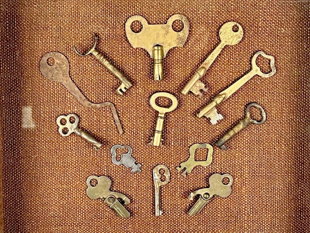 Antique Skeleton Key Shadow Box Display
