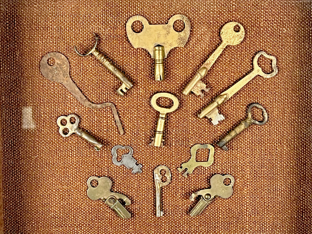 Antique Skeleton Key Shadow Box Display