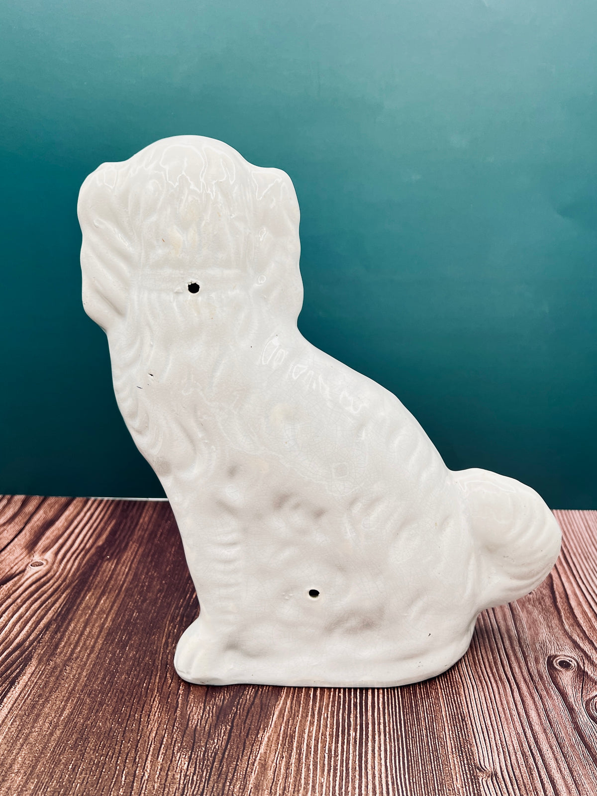 Antique Staffordshire Porcelain Dog Figurines - Pair of Collectible English Ceramic Dogs