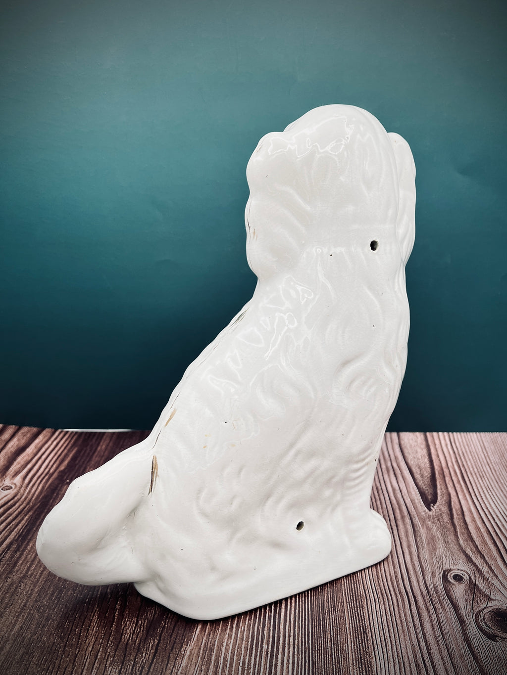 Antique Staffordshire Porcelain Dog Figurines - Pair of Collectible English Ceramic Dogs
