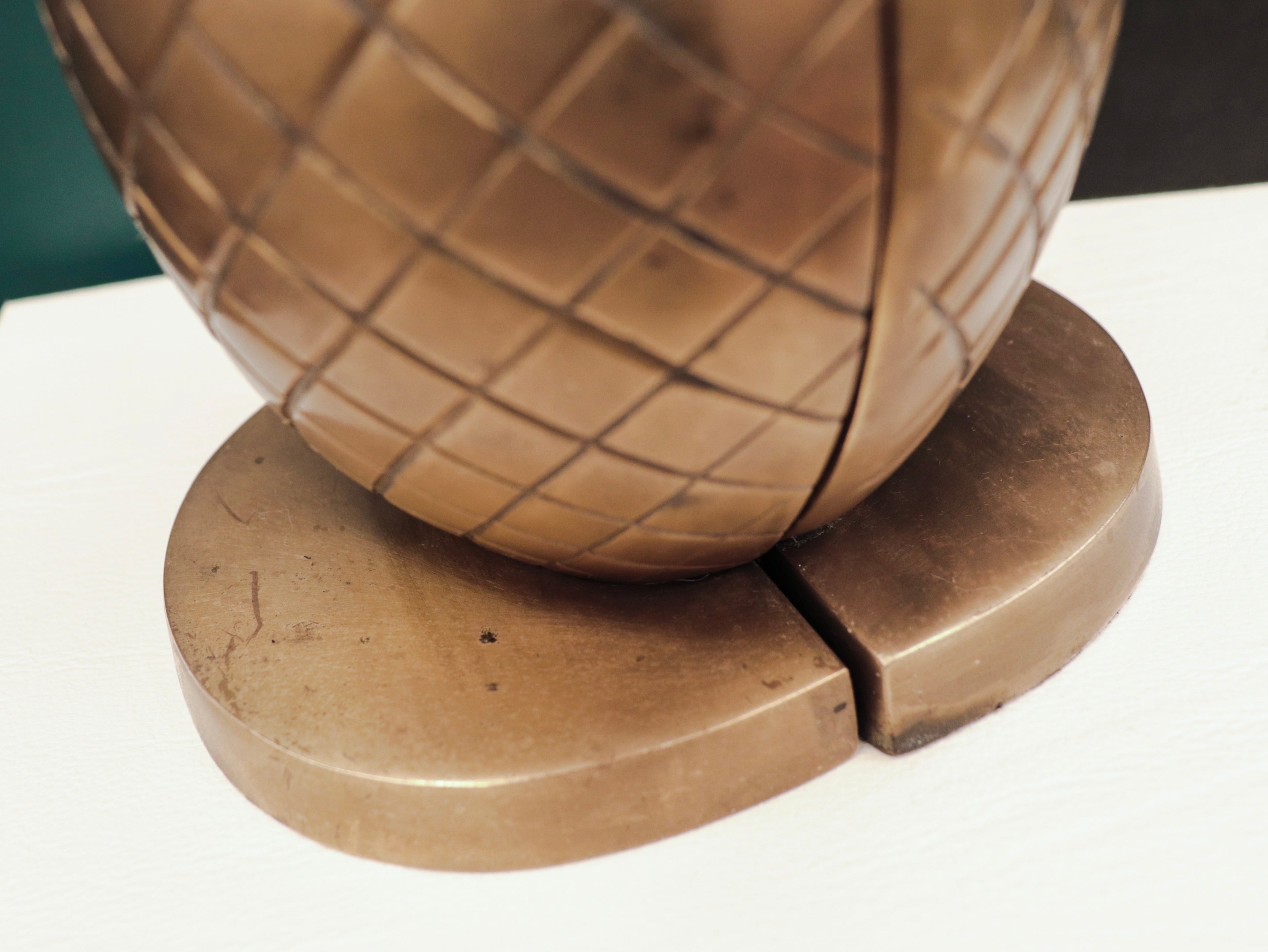 Brass Pineapple Bookends