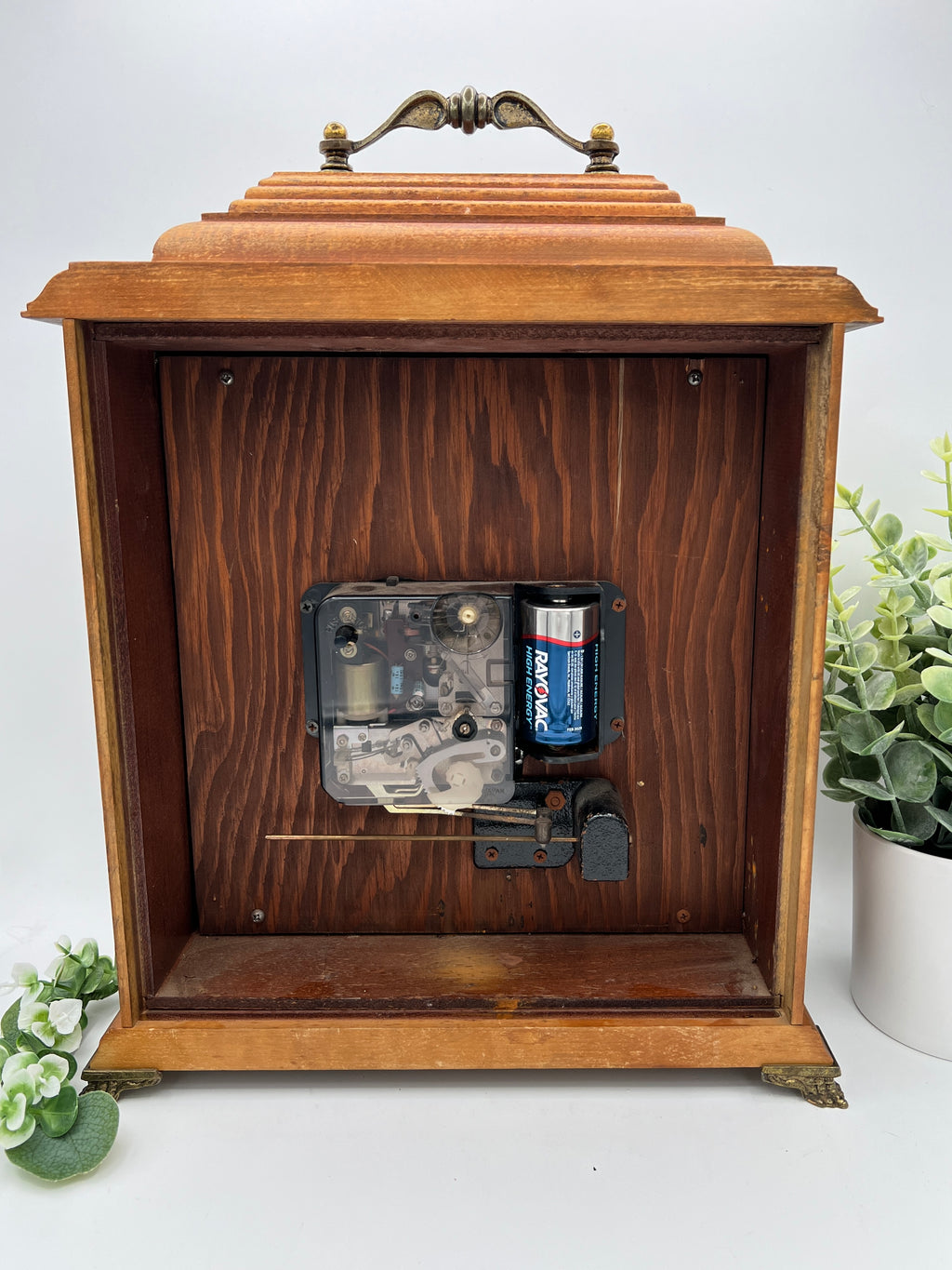Bulova Vintage Wooden Mantle Clock