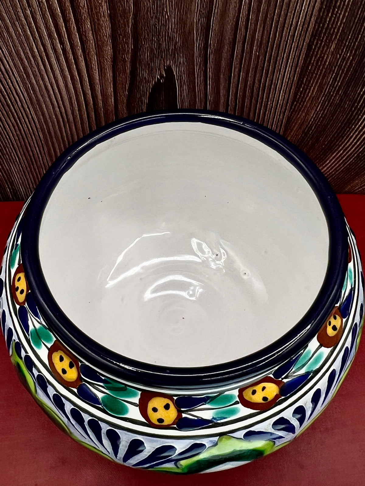 Casa la Paz Talavera Majolica Hand Painted Tibor Jar from Puebla Mexico