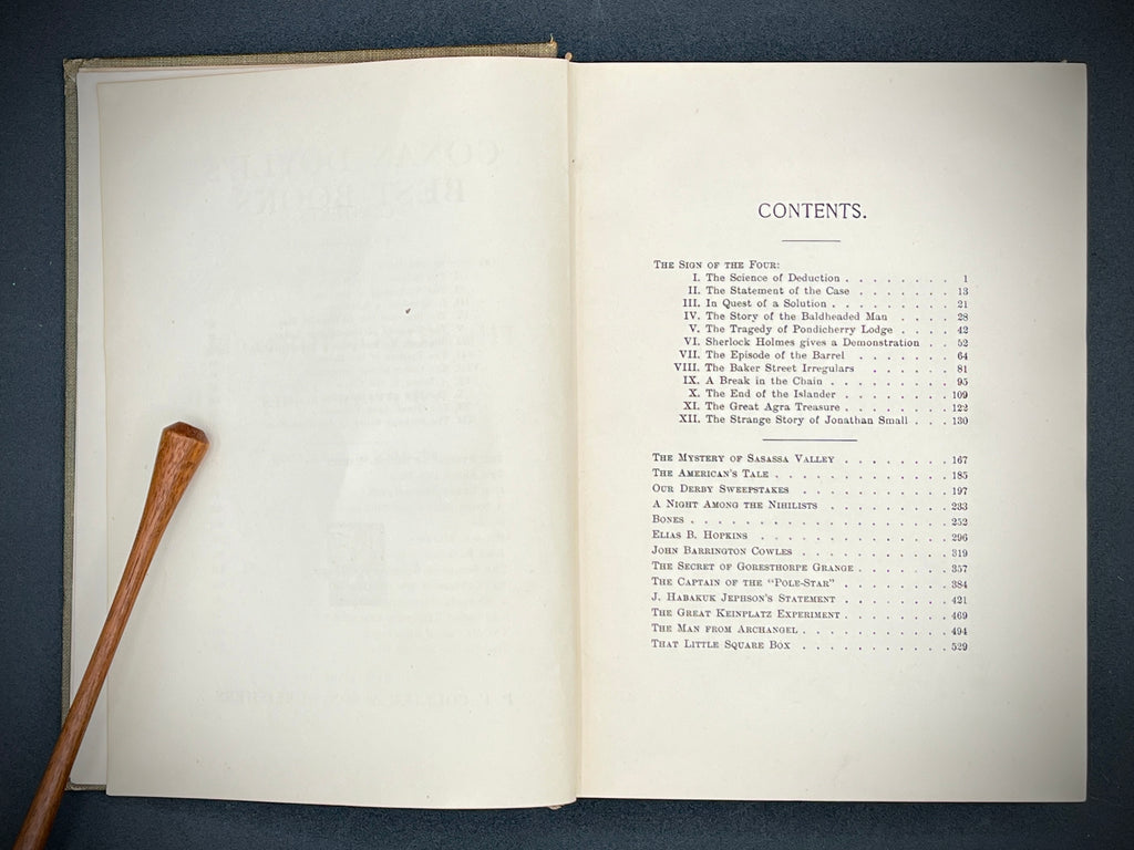 Conan Doyle's Best Books Volume 2 - The Sign of the Four and Other Sherlock Holmes Stories, Sherlock Holmes Edition (1904, PF Collier & Sons) Hardback w/o Dustcover