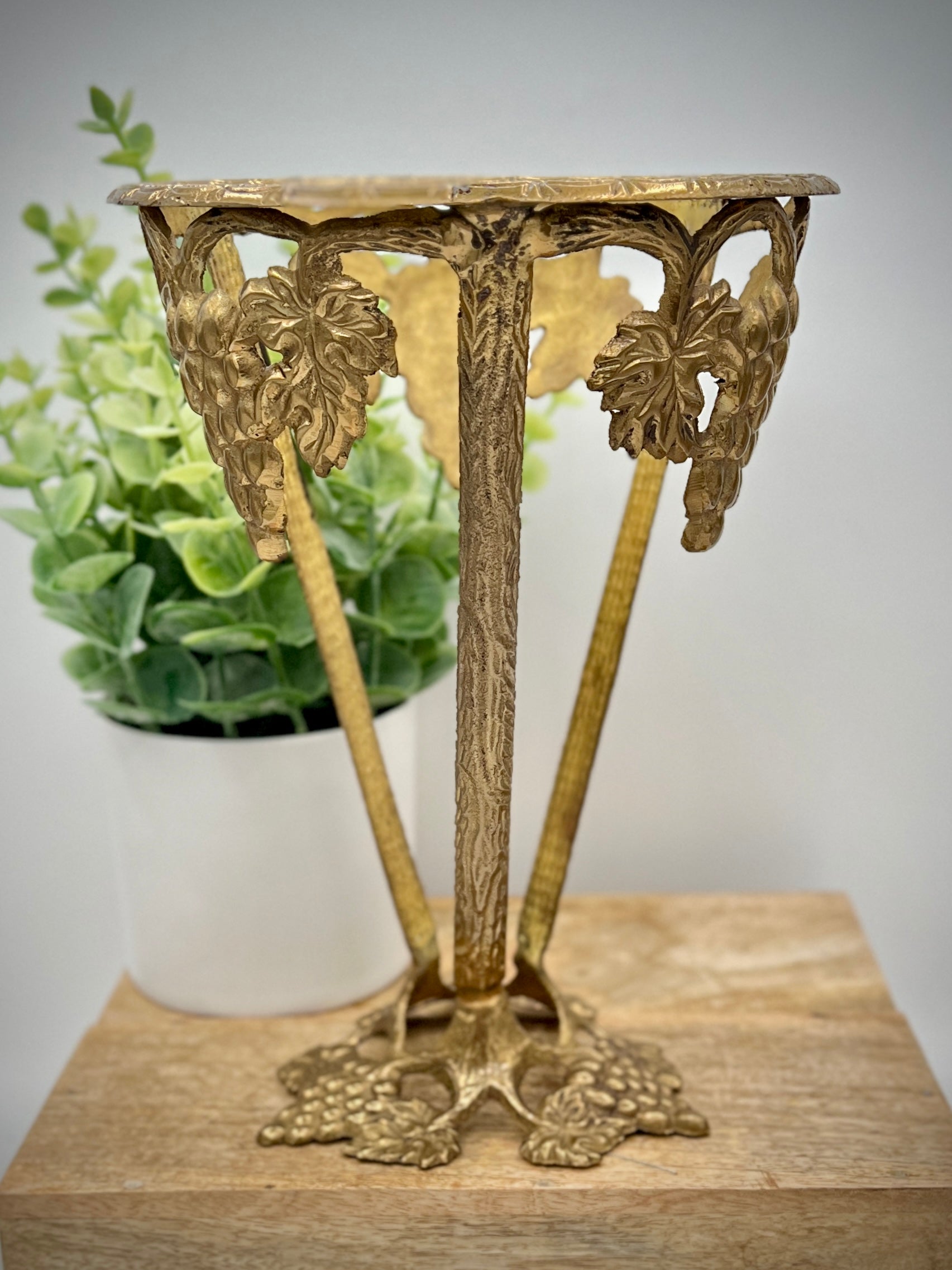 Conical Brass Plant Stand
