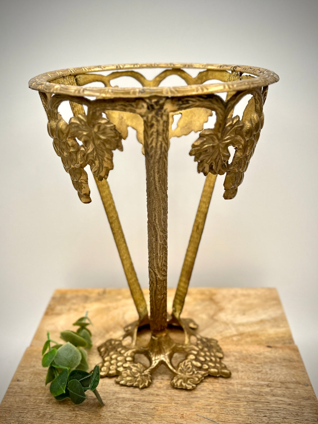 Conical Brass Plant Stand