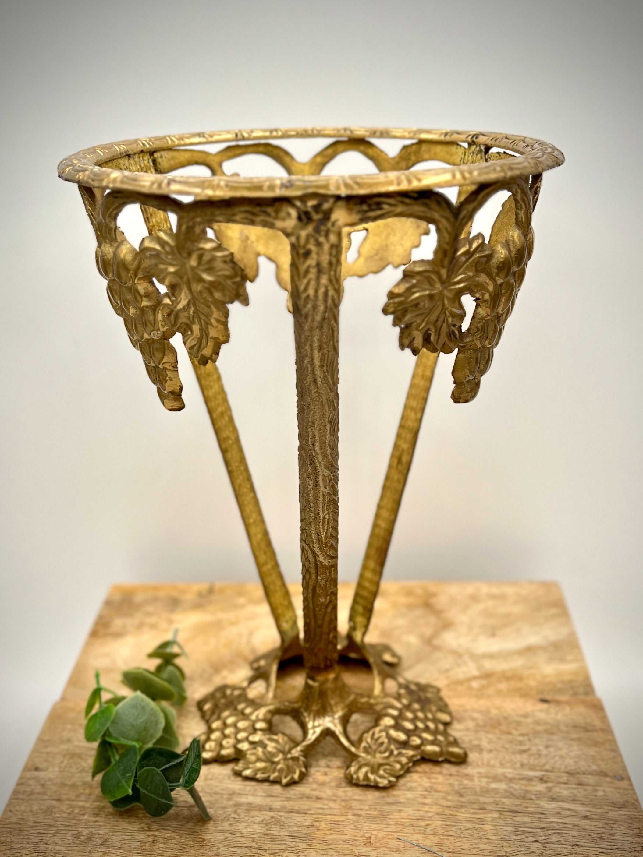 Conical Brass Plant Stand