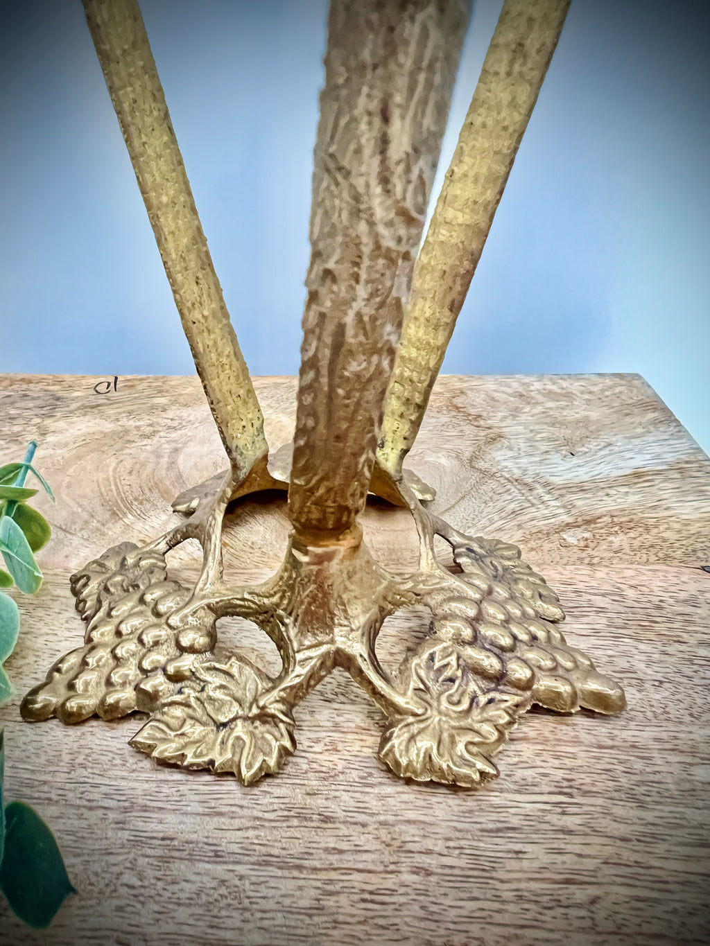 Conical Brass Plant Stand