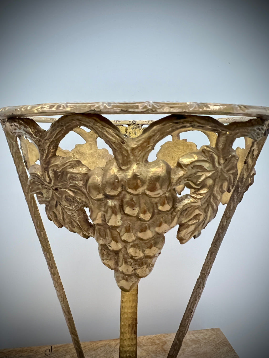 Conical Brass Plant Stand