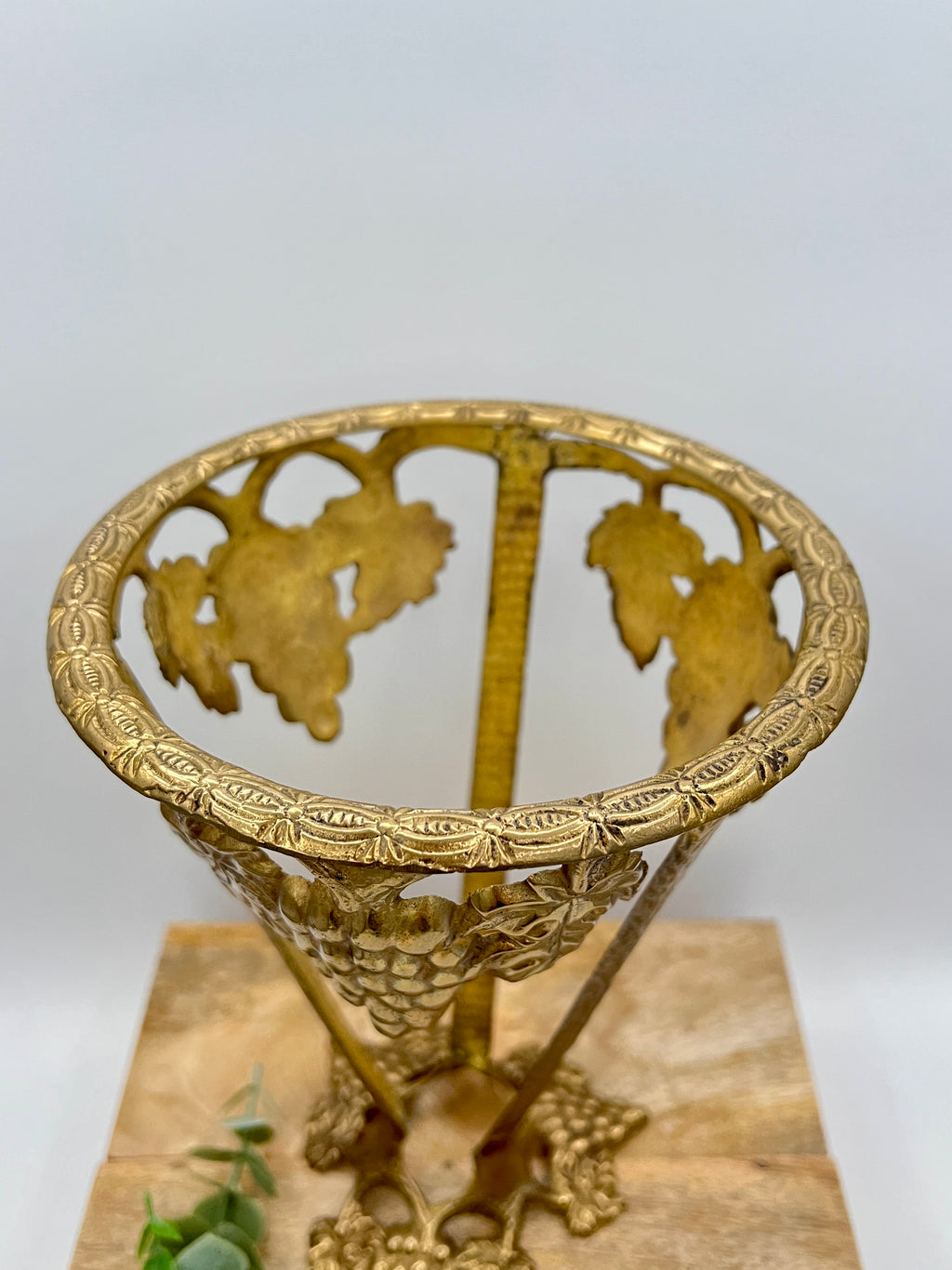 Conical Brass Plant Stand