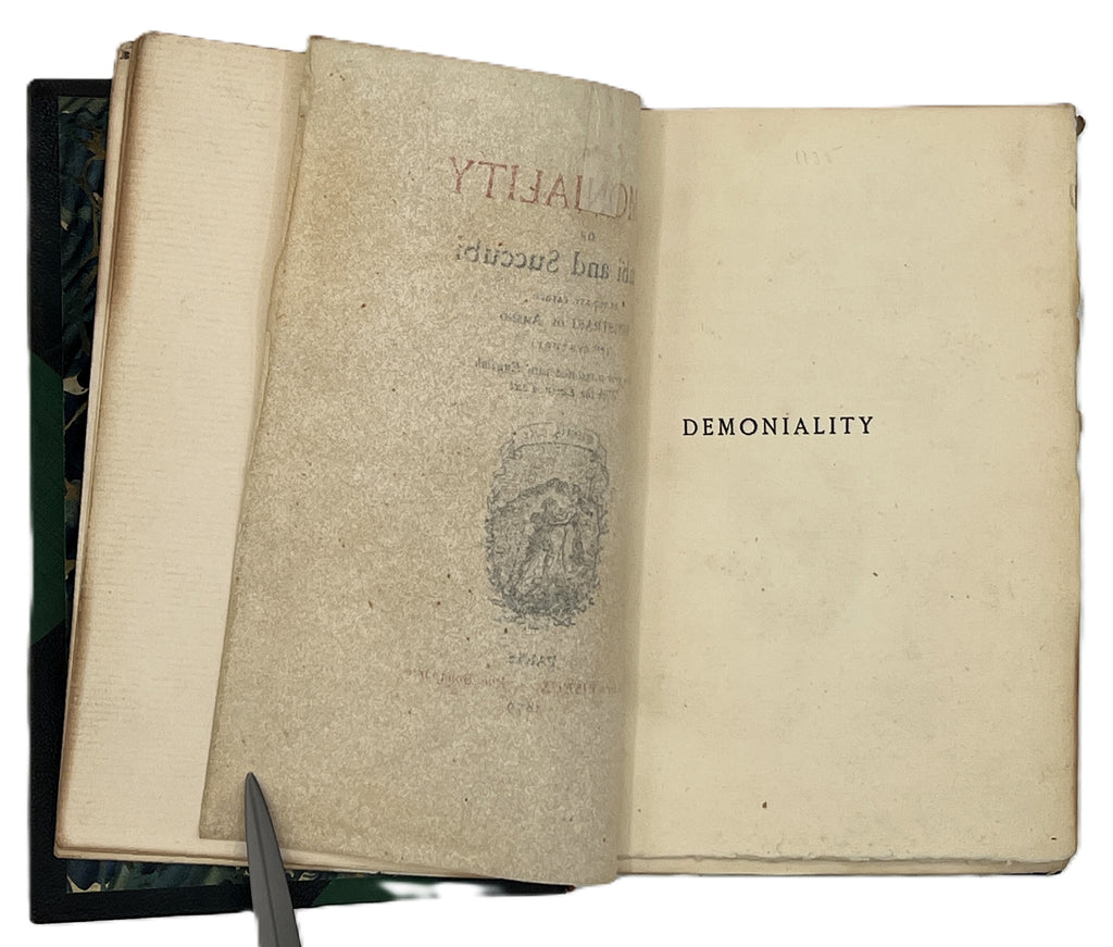 Demoniality or Incubi and Succubi - Rare 1879 English Translation