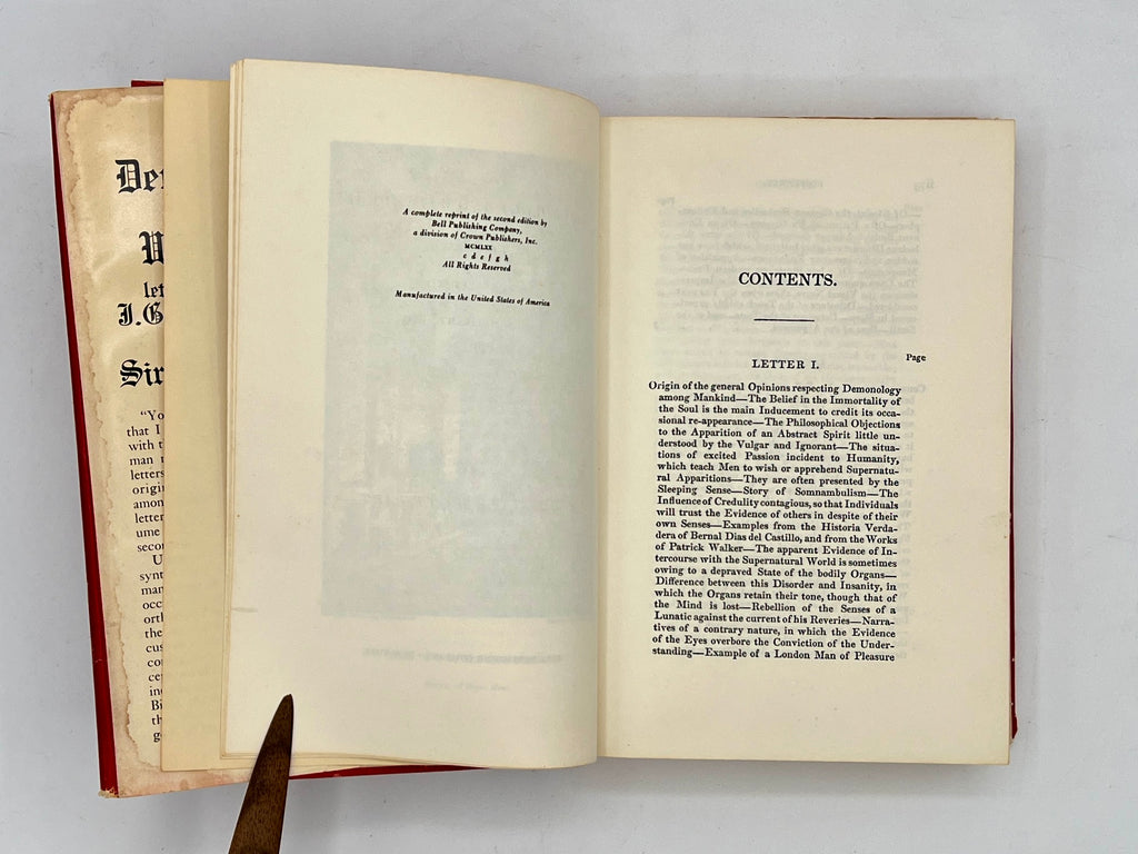 Demonology and Witchcraft, Sir Walter Scott, Second Edition 1830 Reprint 1970