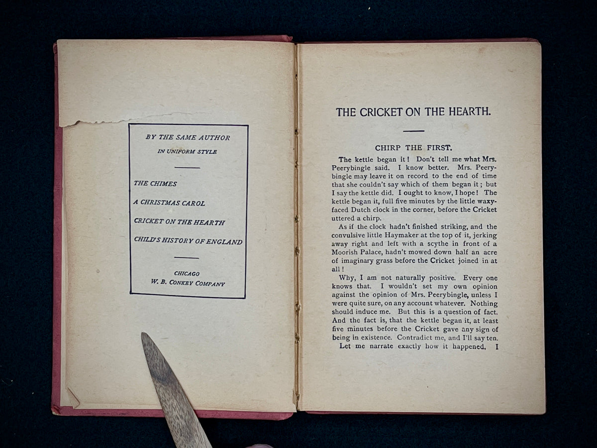 Dickens' Cricket on the Hearth