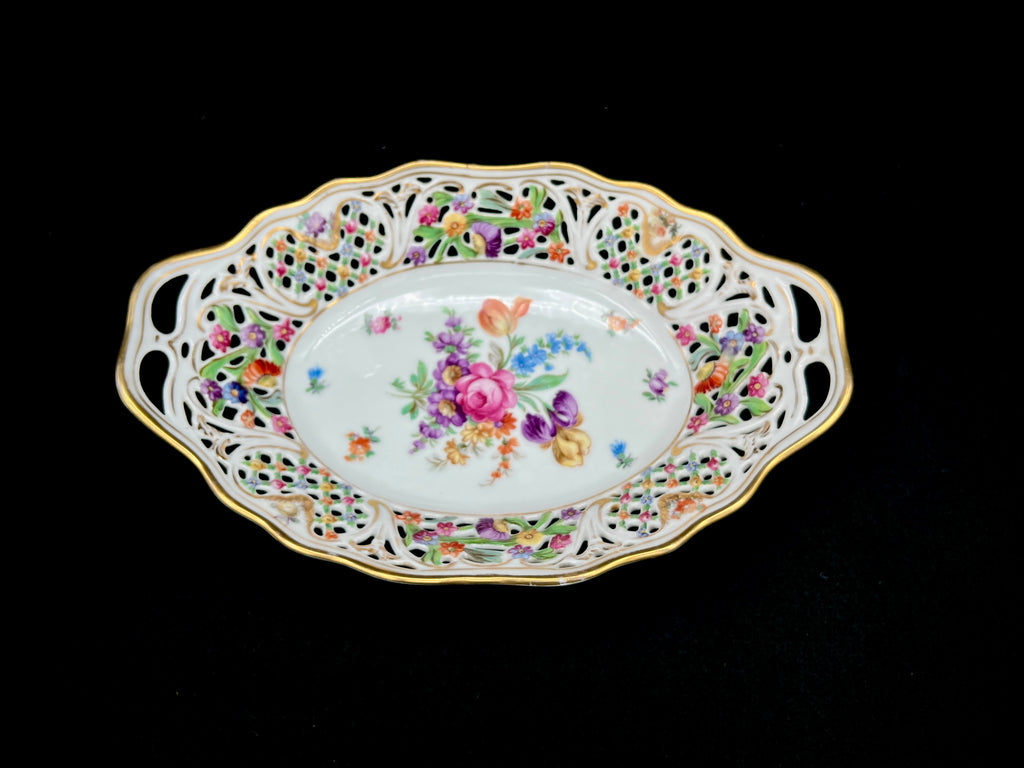 Dresden Schumann Floral Dish