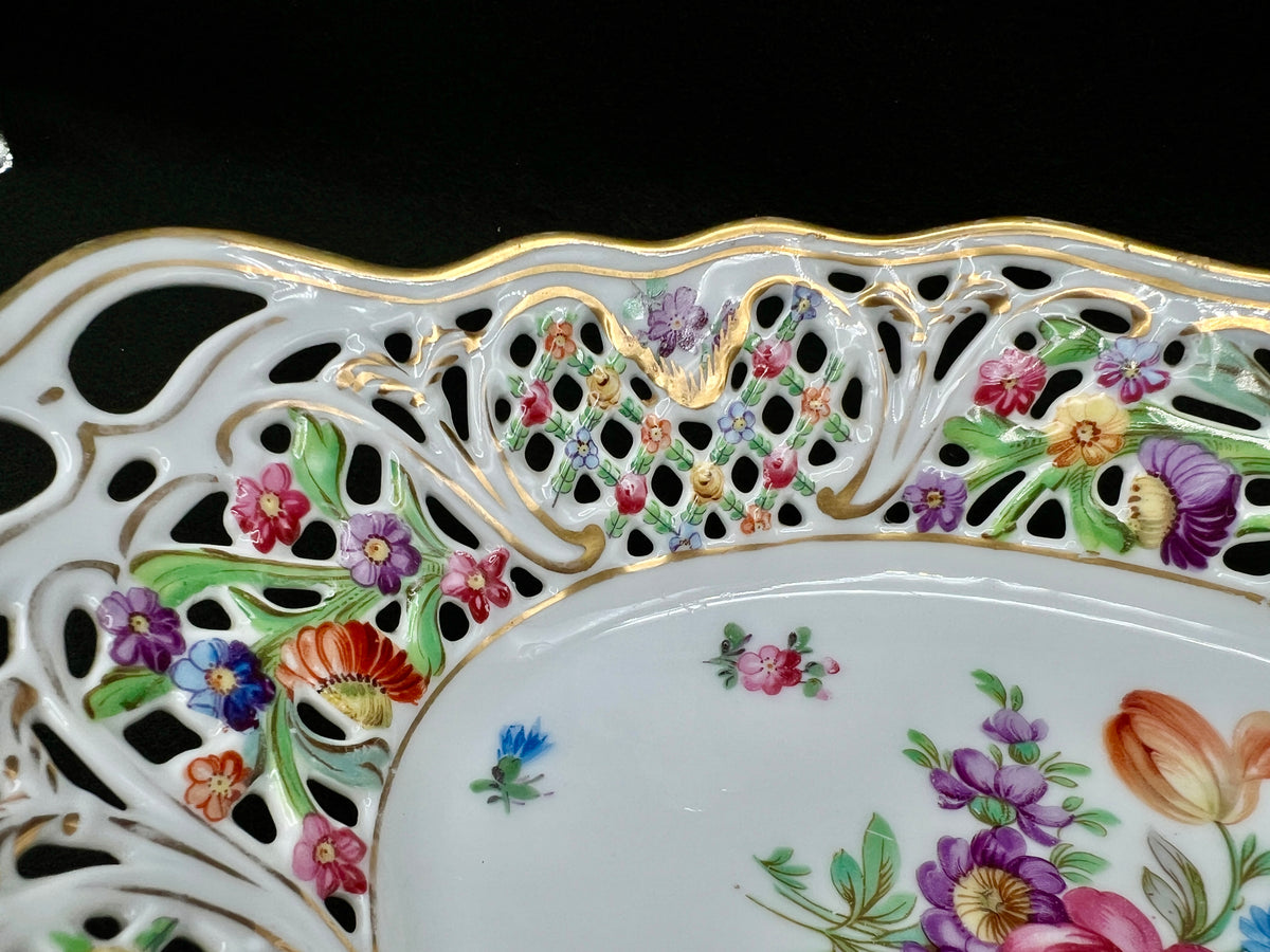 Dresden Schumann Floral Dish