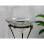 Vintage Brass Conical Vase with Lion Detail
