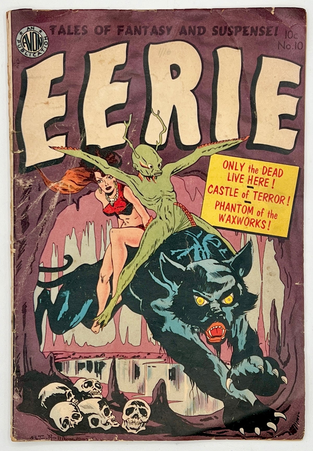 EERIE #10 (Dec 1952) VG - Avon Pre-Code Golden Age Horror Terror
