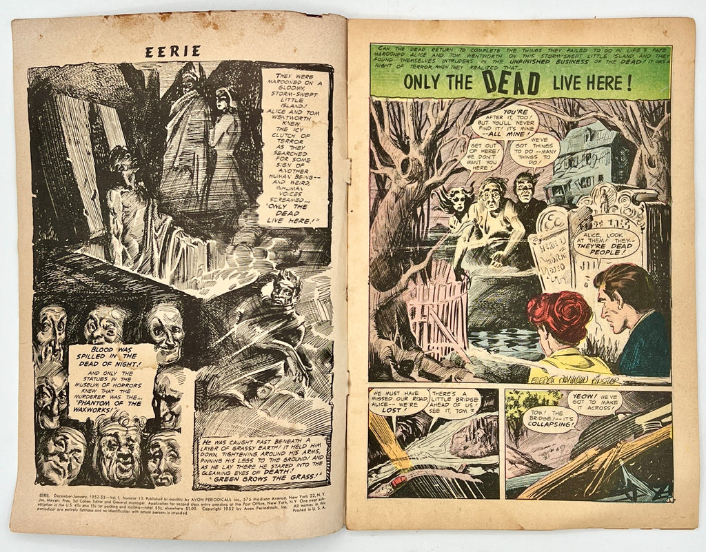 EERIE #10 (Dec 1952) VG - Avon Pre-Code Golden Age Horror Terror