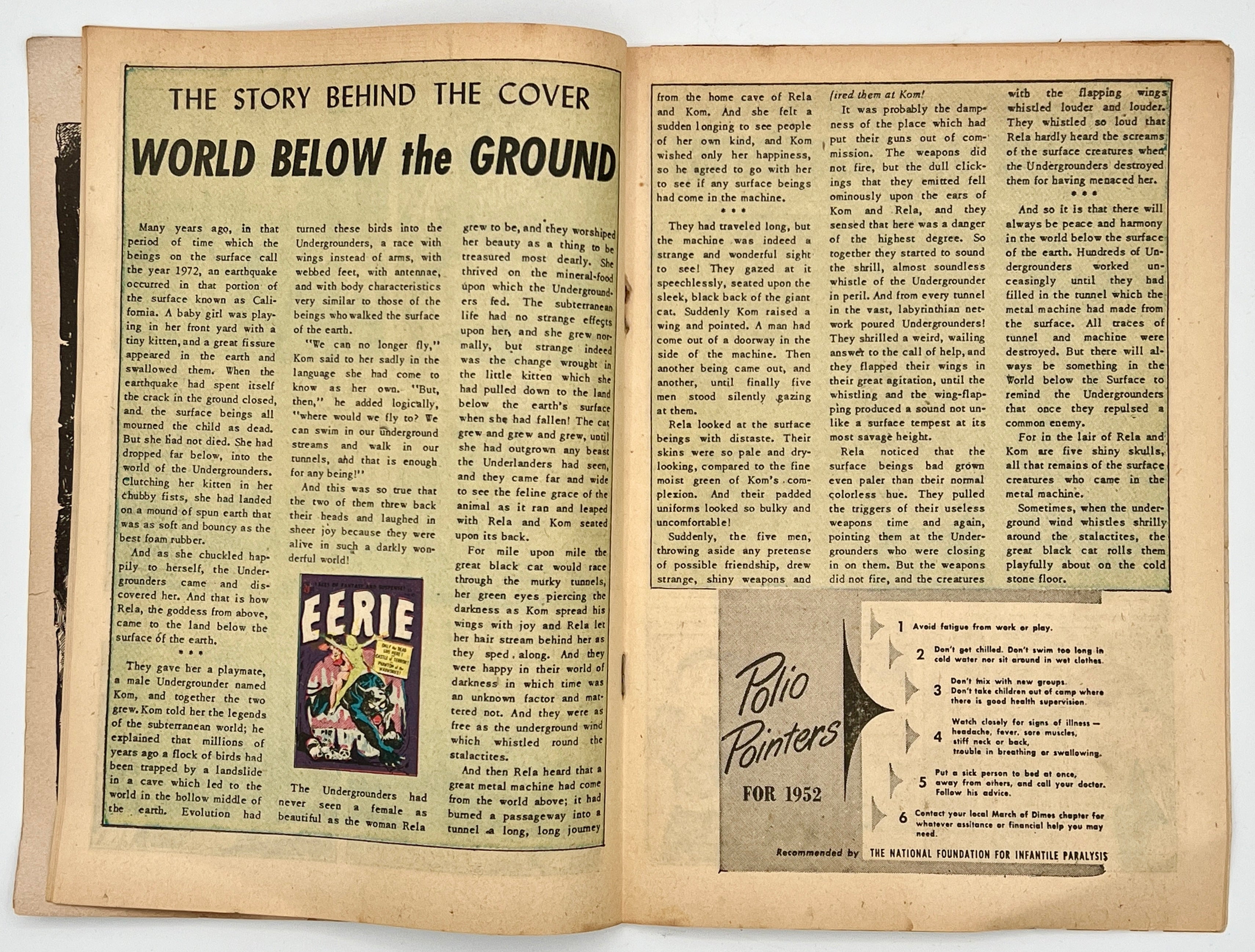 EERIE #10 (Dec 1952) VG - Avon Pre-Code Golden Age Horror Terror