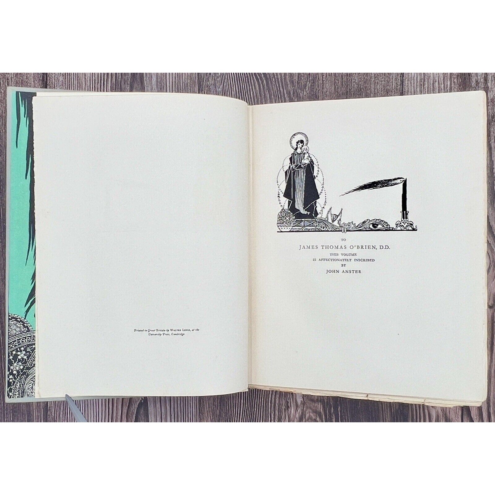 Faust by Goethe, 1925 illustrated edition with Harry Clarke illustrations, inscribed by John Anster.