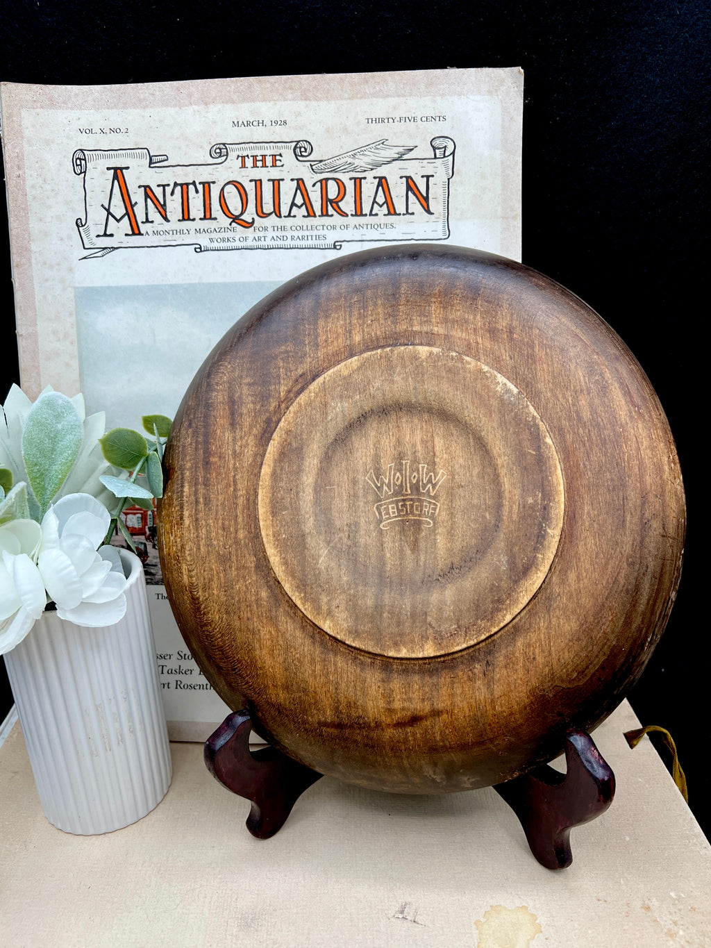 German "Daily Bread" Wood Bowl