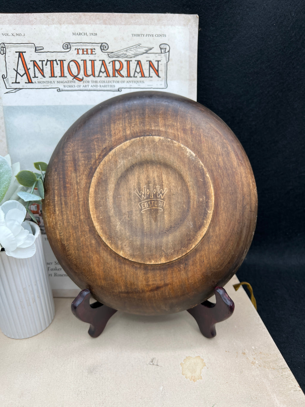 German "Daily Bread" Wood Bowl