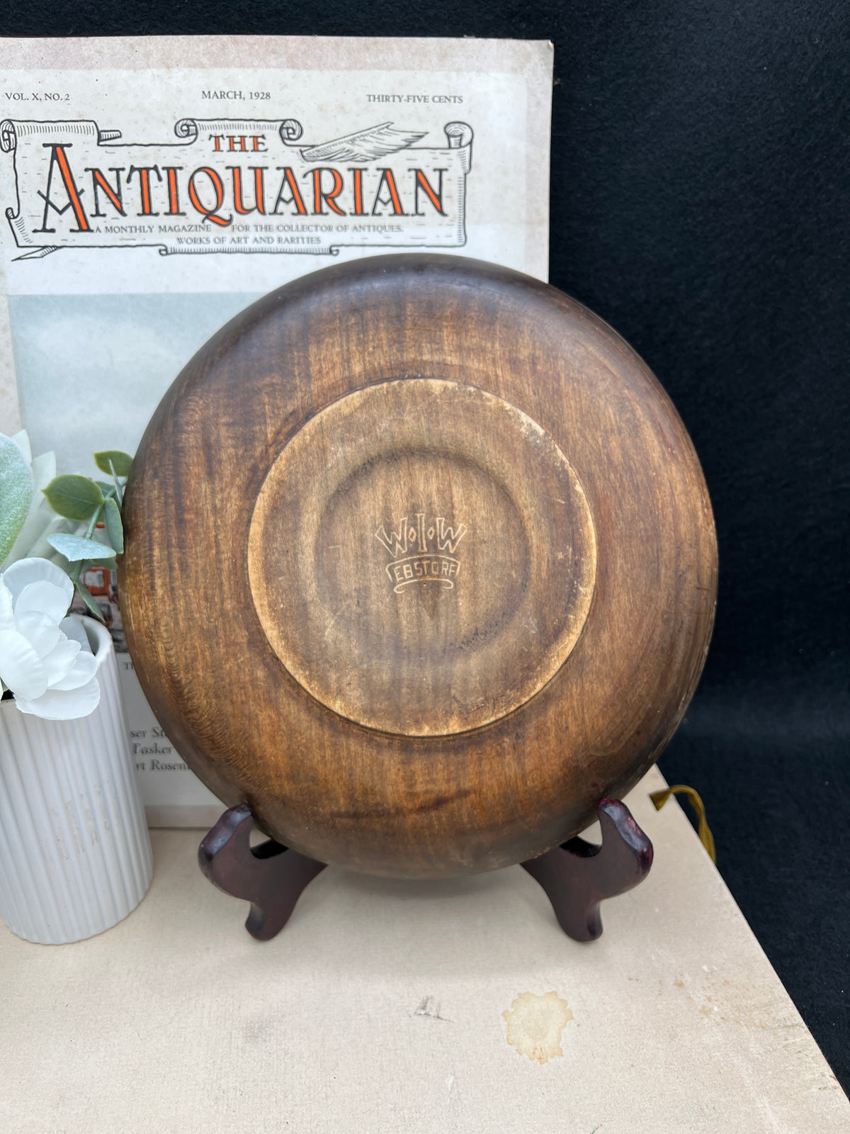 German "Daily Bread" Wood Bowl